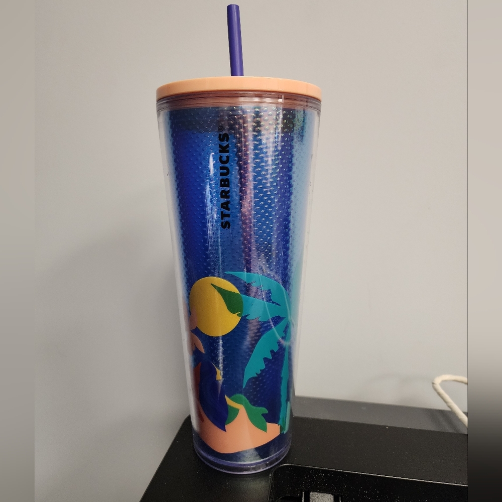 Starbucks 24oz cup w/straw